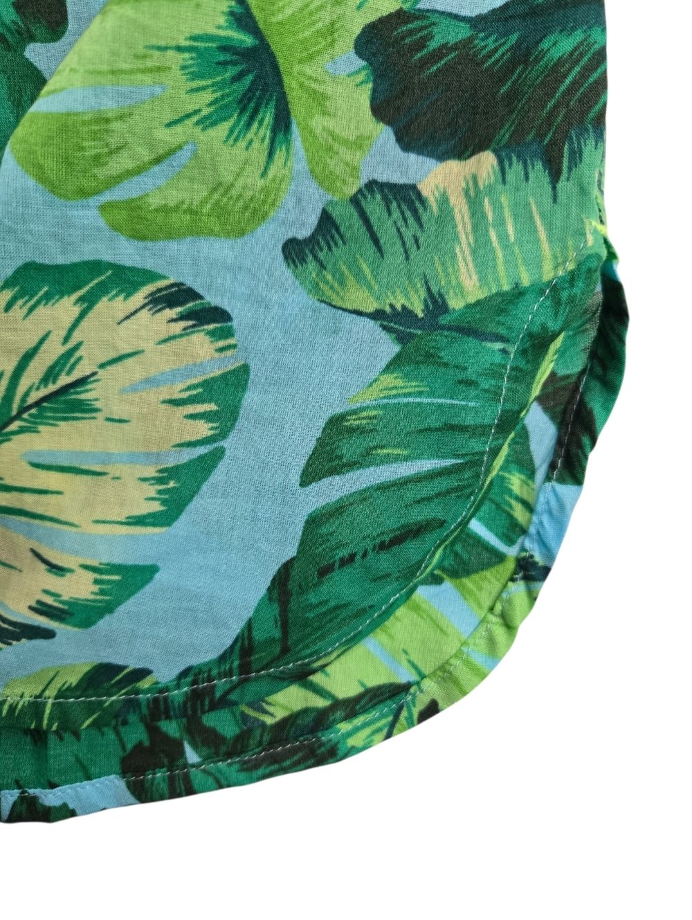 Talbots Modern Classic Isle Fronds Palm Leaf Long Sleeve Cotton Button Up Shirt‎ - Picture 7 of 12